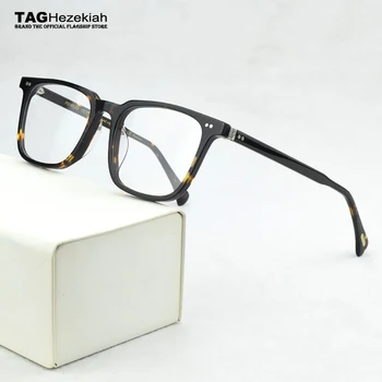 2020 Marka Kare Gözlük Çerçevesi Erkekler Reçete Miyopi Gözlük Çerçevesi kadın Asetat Optik Retro Şeffaf gözlük çerçevesi