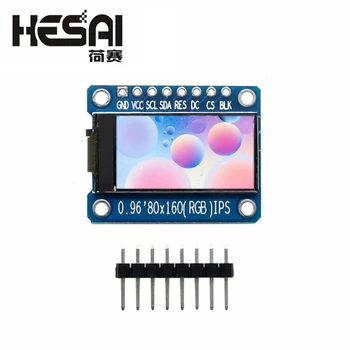 IPS 0.96 inç 7 P SPI HD 65 K Tam Renkli LCD Modülü ST7735 Sürücü IC 80 * 160 (OLED)