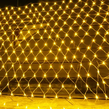 Thrisdar 3 * 2 m 10*1 m 4 * 6 m led ağ örgü dize ışık noel düğün parti garland dize ışık tatil pencere perde ışık
