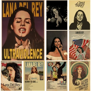 Şarkıcı Lana Del Rey Ve Doğan Die Elmas Boyama Tam 5D DIY Elmas Sanat Mozaik Nakış Çapraz Dikiş Kiti Ev dekor