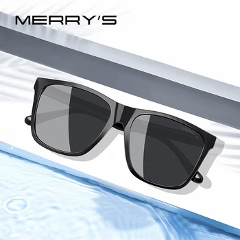 MERRYS tasarım Erkekler Polarize Güneş Gözlüğü Erkek Sürüş Shades Klasik güneş gözlüğü Erkekler Için Kare Ayna Yaz UV400 Oculos S3007