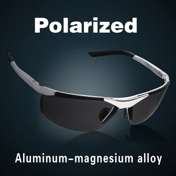 2019 Yeni Moda Alüminyum Magnezyum Alaşımlı Polarize Güneş Gözlüğü Erkekler İçin Erkek Araba Sürüş güneş gözlüğü Renkli Kaplama Lensler
