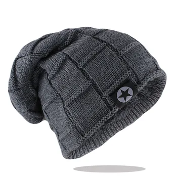 Yeni Unisex Bere Şapka Örgü Yün Sıcak Kış Şapka Kalın Yumuşak Streç Şapka Erkekler Ve Kadınlar İçin Moda Skullies ve Bere