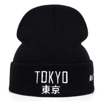 Yeni moda Japonya Harajuku nakış yün şapka sonbahar ve kış açık rüzgar geçirmez sıcak şapka moda vahşi kap kişilik kapaklar