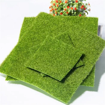 Sahte Yeşil çim halı 1 Adet DIY Mikro Peyzaj Ev Zemin Dekor Yapay Otlak Simülasyon Yosun Çim Çim Halı