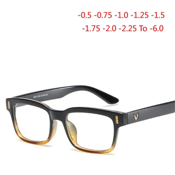 -0.5 -0.75 -1.0 To -6.0 Reçete Gözlük 1.56 Asferik Lens Miyopi Gözlük Unisex Edebi Öğrenci Diopters Gözlük