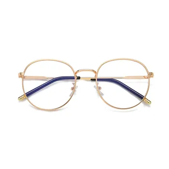 Zilead moda klasik Metal Anti-mavi ışık gözlük kadın erkek Vintage yuvarlak çerçeve bilgisayar gözlükleri mavi Işın engelleme gözlük