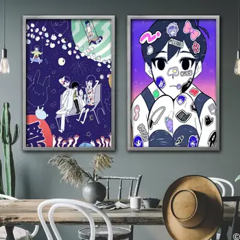 omori video oyunu Dekoratif Tuval Posterler Odası Bar Cafe Dekor Hediye Baskı Sanat Duvar Resimleri