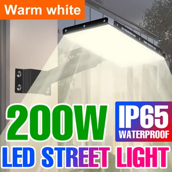 220V LED Reflektör Sokak Lambası Açık Projektör IP65 Su Geçirmez Spot bahçe aydınlatması 200W LED Dış projektör