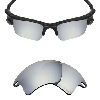SNARK POLARIZE Dayanıklı Deniz Suyu Yedek Lensler Oakley Hızlı Ceket XL Güneş Gözlüğü Gümüş Titanyum