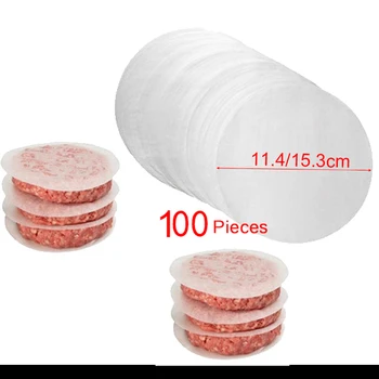 100 Adet / grup hamburger presi Köftesi Kağıtları Patty Yağlı Kağıt Damla Nakliye