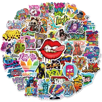 10/50 Adet Renkli Hip Hop Graffiti Sticker Dekorasyon DIY Kupa Buzdolabı Kaykay koruyucu donanım Kask İnce Su Geçirmez Çıkartmalar